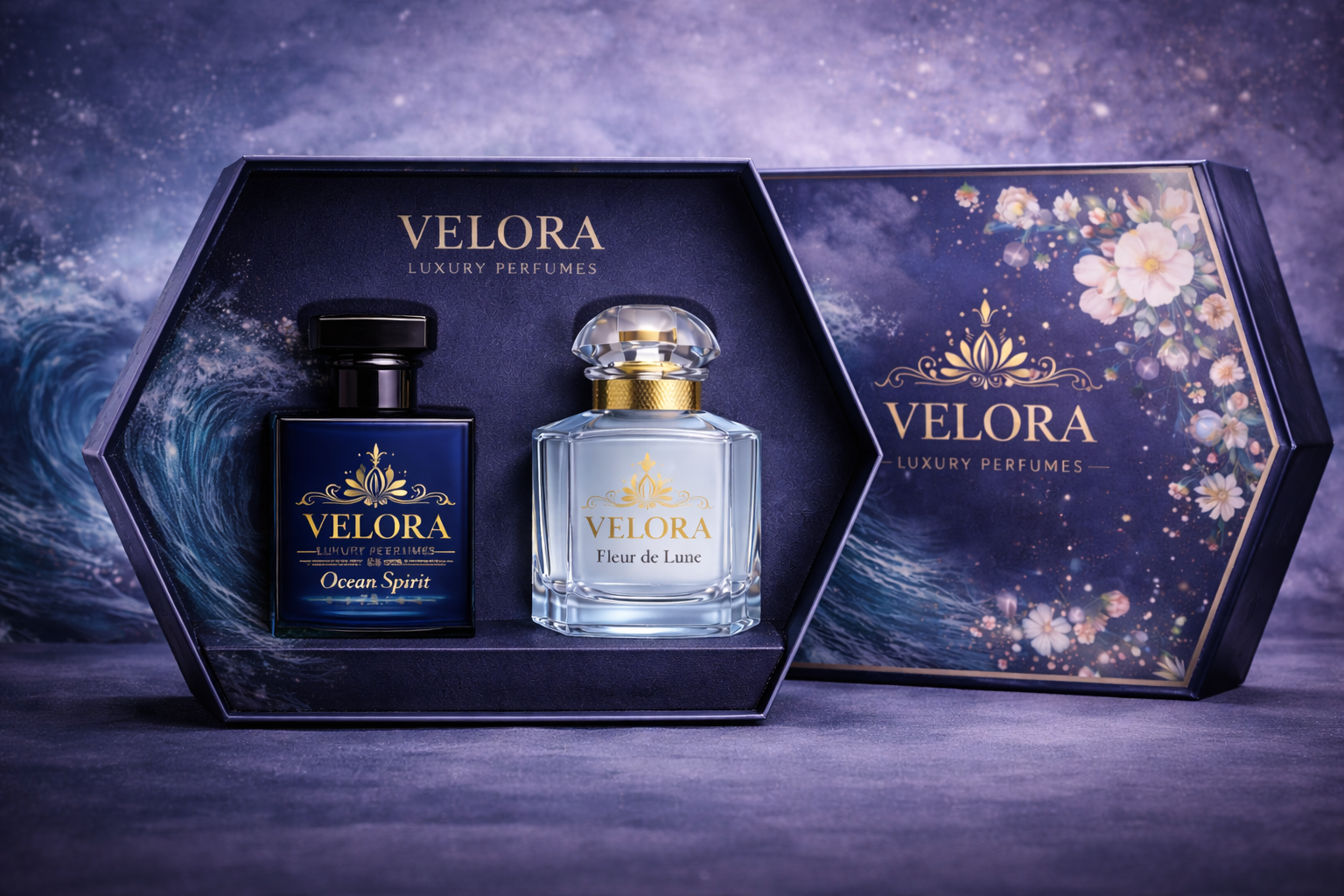 🌊🌸 VELORA Harmony Duo – Luxury Edition